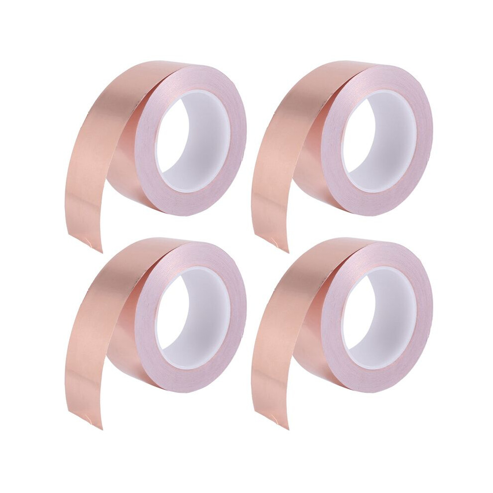4X Copper Foil Tape 50Mm X 30M For Emi Shielding Conductive Adhesive For Electrical Repairs,Snail Barrier Tape Guitar 6033314453587