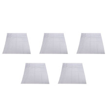 5X Silbernes Reflektierendes Gewebe Naehen Sie Auf Stoff Material Hoch Hell Chemie Faser 39.4 Zoll
