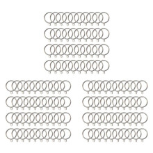 120 Pack Curtain Rings, 38mm Internal Diameter Iron Curtains Rings Hanging Rings for Curtains and Rods, Silver