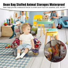 Bag for Stuffed Animals Storage Clear Toy Organizer Bags with Zipper Organizer for Storing Toys Floor Dorm Room L