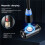 SMILING  6g  Flashlight Keychain 6-Mode Strobe Sos USB Magnetic Charging Ultra-Thin Flashlight Work Light 5