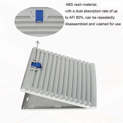 803 Air Ventilation System ABS Cabinet Ventilation Filter White Without Fan Fan Filter Filter Panel