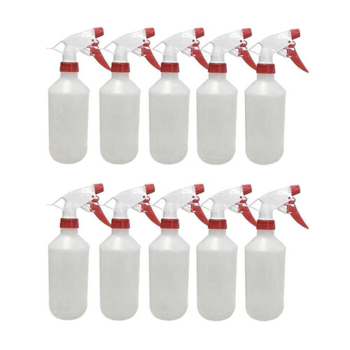 500Ml 10 Packs Plastic Trigger Spray Bottles 16 Oz Foaming Cleaning Commercial Sprayers