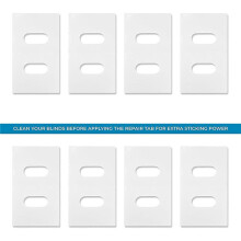 Verticale Blind Reparatie Tabs-50 Sets Clear Verticale Blind Reparatie Tabs Vane Saver Zelfklevende Verticale JaloezieëN Reparatie Kit