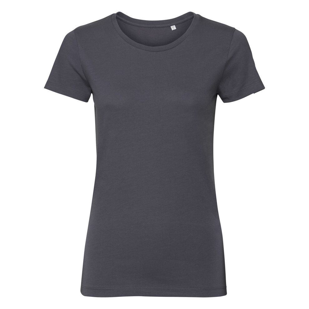 Russell (Xxl, Convoy ) Womens/Ladies Authentic Pure Organic Tee Grey