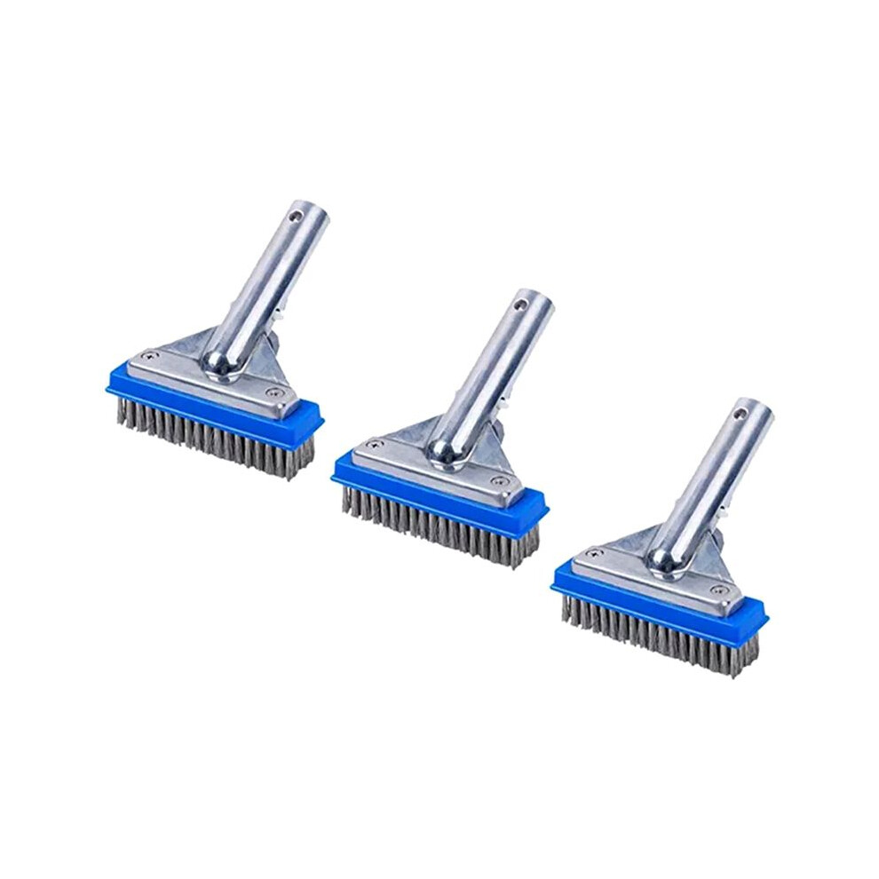 3X Swimming Pool Cleaning Brush Wire Brush Pool Bottom Wall Cleaning Brush Pool Cleaning Equipment 4712673045214