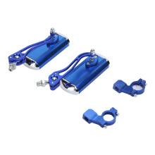 1 Paar 360 drehbarer Rollstuhlspiegel, Aluminium