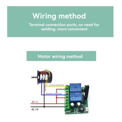 433Mhz Wireless Remote Control  AC 85-256V Relay 2 Channels Receiver Module for Garage Doors Lighting Curtains 2