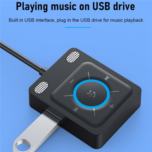Car Adapter  6.0 Receiver Dual Mics USB  Adapter 3.5mm AUX Adapter  Wireless Receiver 1