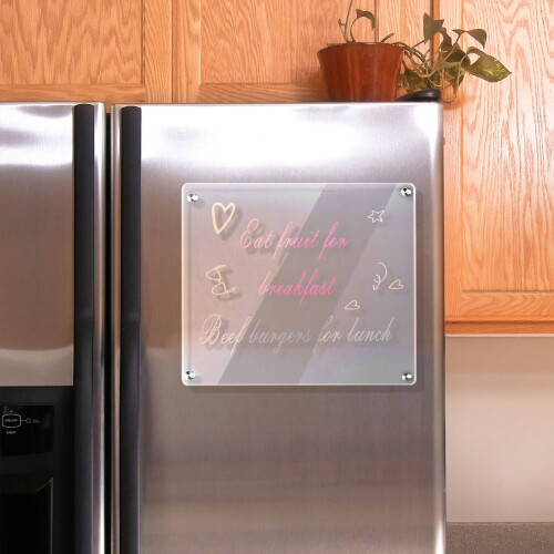 3 Piece Clear Acrylic Fridge Calendar 2