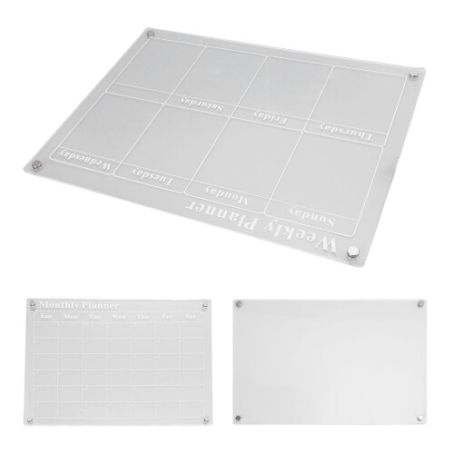 3 Piece Clear Acrylic Planning Board Set