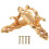 Screw Mount Curtain Tassel Tie Back tieback Wall Hooks 2PCS Gold Tone 1