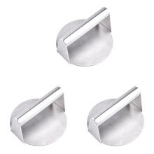 3X Burger Press,Round Smash Burger Press,Griddle Accessories Kit for Grill, Hamburger Patty Maker and Squeeze Grease