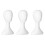 3X Lady High Plastic  Wig  Female Model  White 1