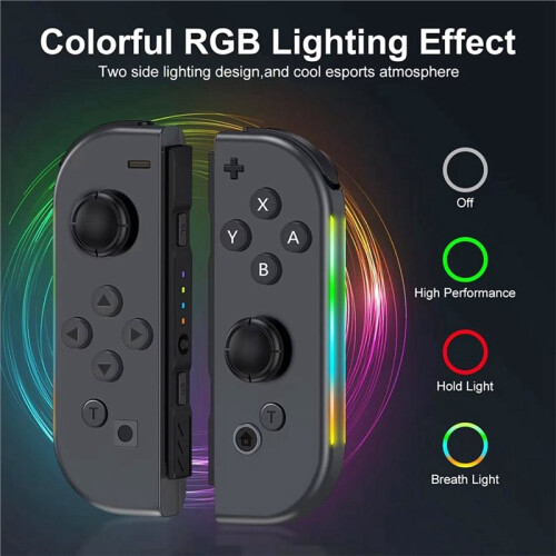 Wireless Game Joypad for   Controller RGB Light Glare Vibration Six-Axis Body Sense  L/R Gamepad 1