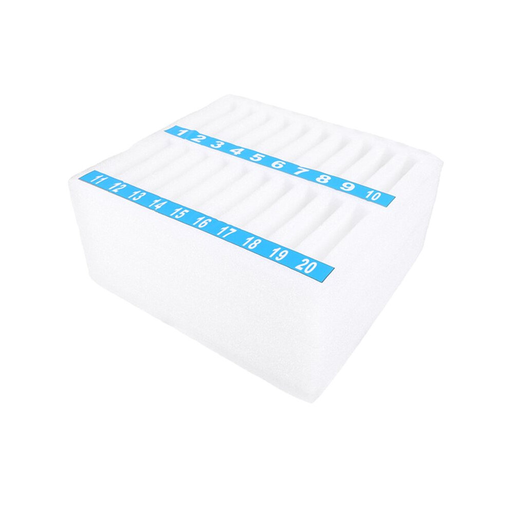 Saudism 20 Grids Mobile Phone Storage Box Soft Foam Organizer For Classroom Meeting Room Desk Phone Management Box
