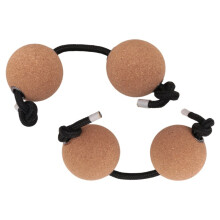 Shaker 2 Pairs Cork Kashaka Shaker Asalato Instrument Percussion Instrument Classical African Balls for Music