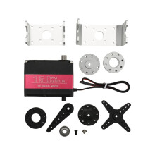 150KG 12V RDS51150 Double-Shaft Digital Metal Robotic Servo with U Mounting Bracket Waterproof 270 Degree