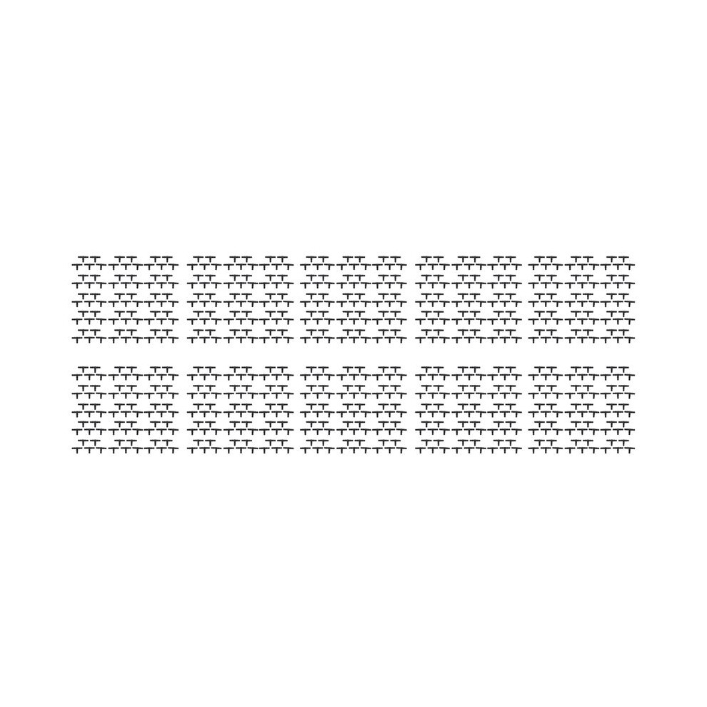 Drip Irrigation Barbed Connectors, Universal Barbed Tee Fittings 1000Pcs, Fits 1/4 Inch Drip Tubing (4/7Mm Tee Pipe) 6031718456791