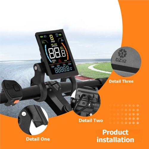 48V-72V 80A E-Bike-Sinuswellen-Controller mit DZ32 Farb-LCD-Display, Tri-Mode-E-Scooter-Lithium-Akku-Upgrade-Kit 1