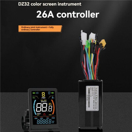36V 48V 26A E-Bike Sinuswellen-Controller mit DZ32 Farb-LCD-Display Tri-Mode E-Scooter Lithium-Akku-Upgrade-Kit 2