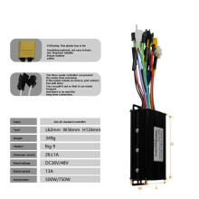 36V 48V 26A E Bike Sine Wave Controller with DZ32 Color LCD Display Tri-Mode E Scooter Lithium Battery Upgrade Kit
