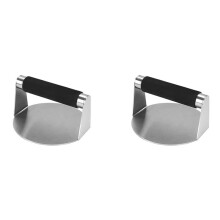 2X Smash Burger Press,Hamburger Smasher Tool for Griddle, Stainless Steel Ham Patty Press,Grill Press for Smashburger