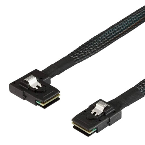 SAS 36-Pin 8087 to Left Right Bend 90 Degree SFF-8087 Cable  SAS Cable Hard Drive Cable Computer Wire 1m 1