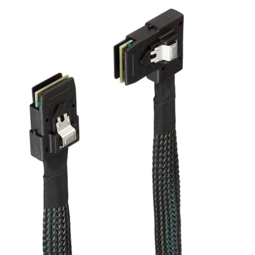 SAS 36-Pin 8087 to Left Right Bend 90 Degree SFF-8087 Cable  SAS Cable Hard Drive Cable Computer Wire 1m 2