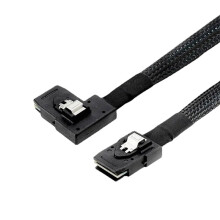 -SAS-Kabel (36-Polig, 8087-Stecker, /Rechts, 90-Winkelstecker, Sff-8087-Stecker), -SAS-Kabel, Festplattenkabel, Computerkabel, 1 M