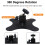Vertically Mounted Projector Bracket Wall-Mounted Universal Ceiling Wall Projector, 1/4" Screw, Camera Bracket 6