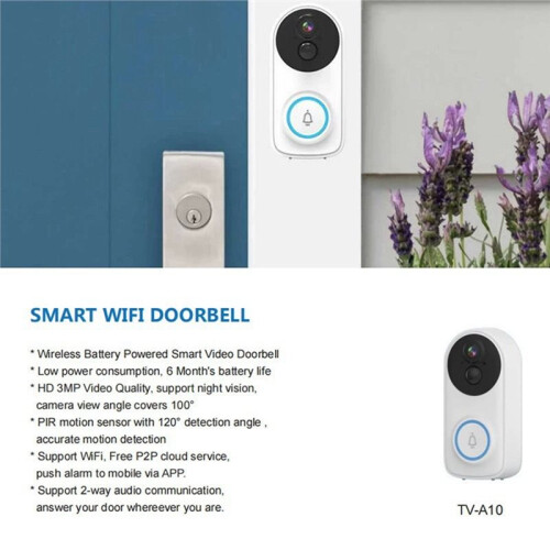 Vidéo Porte de Sonnette IP WiFi ICsee 3MP