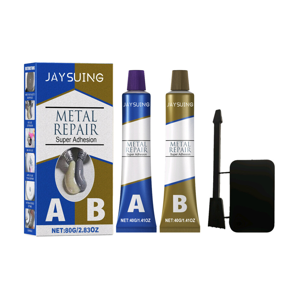 Jaysuing Caster's Glue Boxed Cast Iron Sealant Ab Glue Anti-Patch Agent Leak-Proofing Metal Bonding 6921940607774