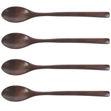 Holz Löffel, 24 Stück Holz Suppe Löffel, Essen Mischen Kochen, Langstie Löffel und Japanische Küchen Geräte