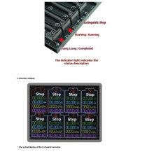 Tester di Resistenza e Capacità per Batterie 18650 A 8 Canali + Supporto per Tester di Resistenza Interna per Batterie 21700