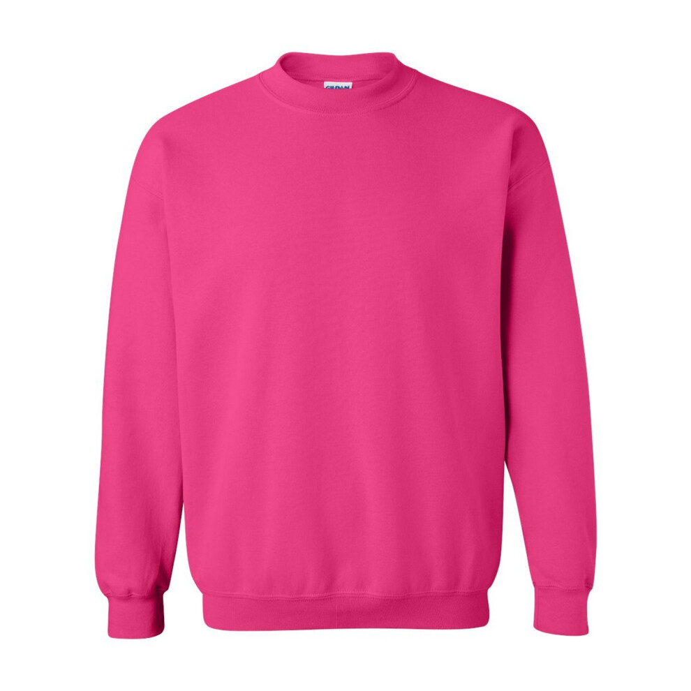 Gildan (L, Heliconia) Unisex Adult Heavy Blend Crew Neck Sweatshirt Multicoloured