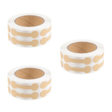 3Rouleaux Stickers Kraft Étiquettes Prix Bijoux Adhésives Élégantes