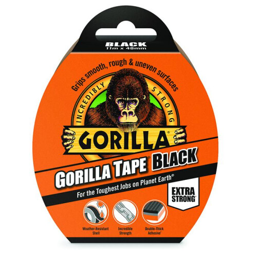 Gorilla Gorilla Tape Black 48mm x 11m