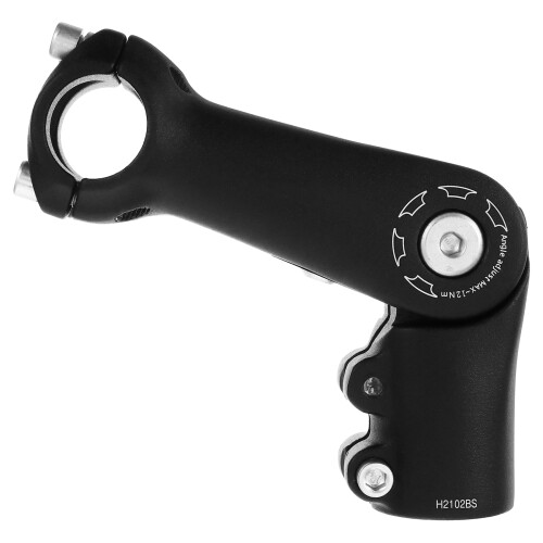 1Pc Black Aluminum Alloy Bike Stem Riser Handlebar Fork Stem Extender
