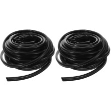 2Pcs Black Silicone Window Gap Sealing Strip Door Weather Seal Trim