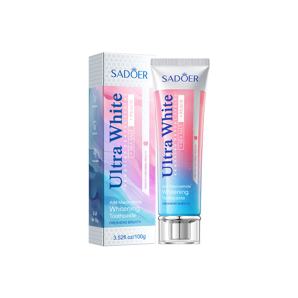 Lemon Mint Whitening Toothpaste SADOER Stain Remover and Tartar Cleansing Toothpaste