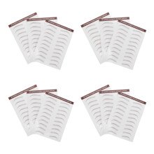 12Sheets Light Brown Water Transfer Waterproof Eyebrow Shape Stickers