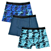 (13+ Years, Blue Camo) Tom Franks Boys Camo Boxers (Pack Of 3)