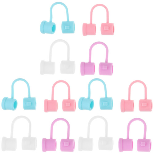 24Pcs Assorted Silicone Straw Plugs Protectors for Everyday Use