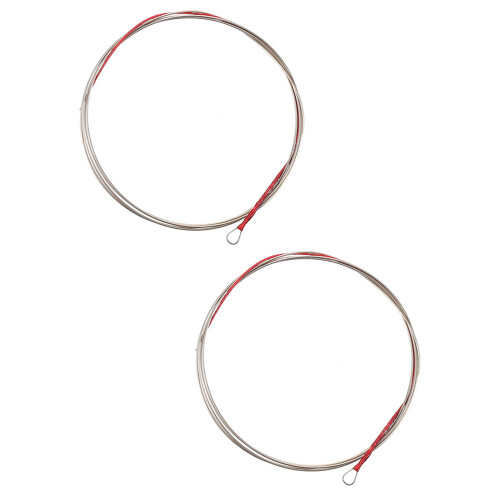 2Pcs Silver Metal Chinese Lute Strings Replacement for Pipa Use