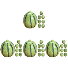 32Pcs Mini Artificial Watermelons Resin Fake Fruit Decor for Dollhouse