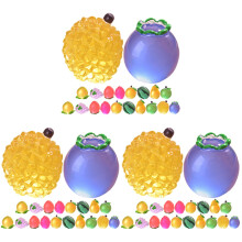 60Pcs Miniature Fake Fruits Resin Craft Ornaments for Home Decor