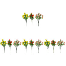 12Pcs Realistic Artificial Fruit Branches PVC Decorative Table Display
