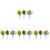 12Pcs Realistic Artificial Fruit Branches PVC Decorative Table Display 1