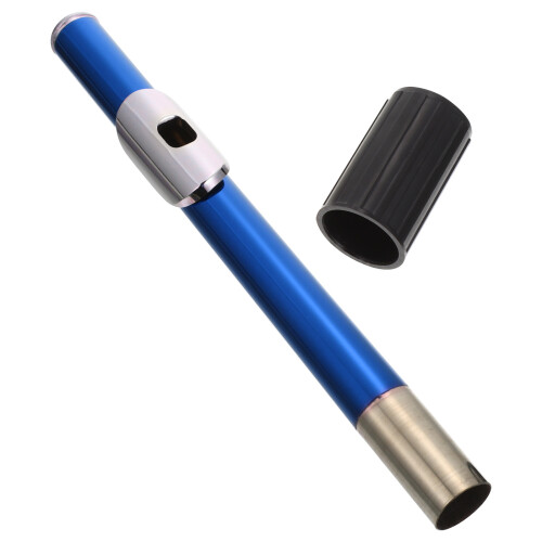 Blue Durable Metal and Plastic Flute Mouthpiece Replacement Part